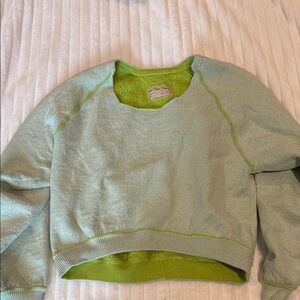 FP Movement by Free People Pale Mint Crew with Lime Contrast